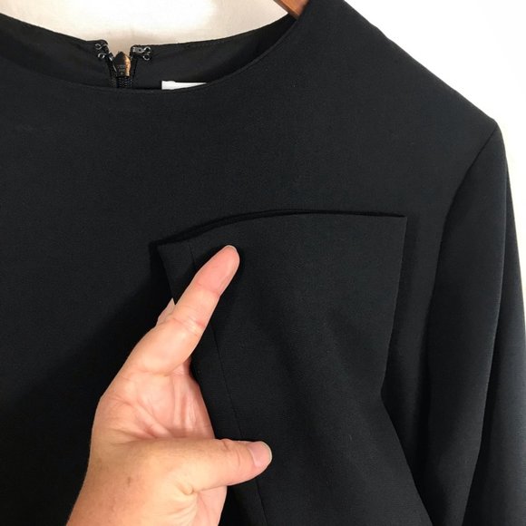 Helmut Lang One Shoulder Crepe Mini Dress *no belt - Picture 5 of 11